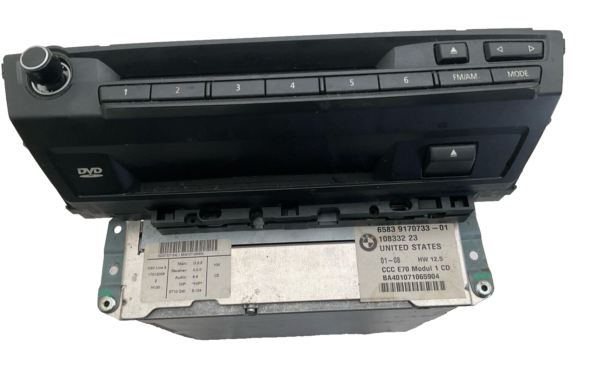 2008-2013 BMW X5 Radio Navigation Headunit Front CCC NAV GPS OEM 9170733