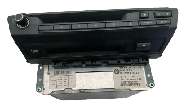 2008-2013 BMW X5 Radio Navigation Headunit Front CCC NAV GPS OEM 9170733 - Image 2