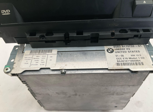 2008-2013 BMW X5 Radio Navigation Headunit Front CCC NAV GPS OEM 9170733 - Image 3