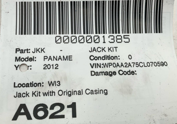 2011-2012 PORSCHE PANAMERA Jack Kit OEM - Image 6