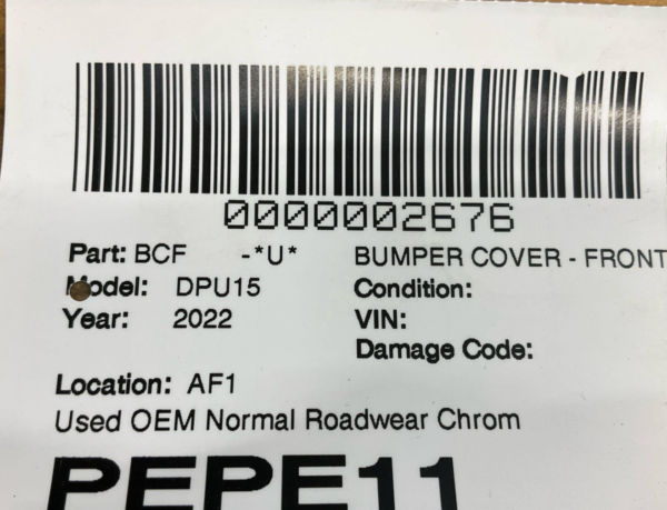 2019-2023 DODGE PICKUP 1500 Bumper Assembly Front with Bumper Grill and Vent GRL - Image 2
