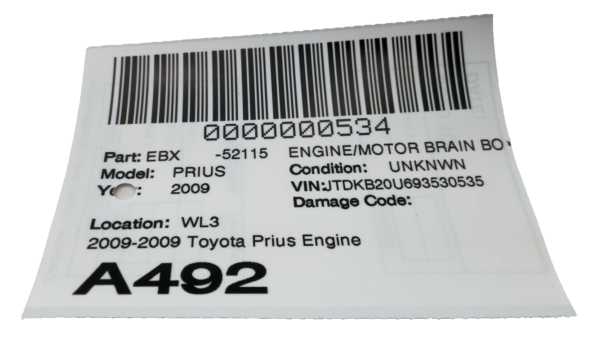 2008-2009 Toyota Prius Engine Control Module OEM 89661-47250 - Image 3