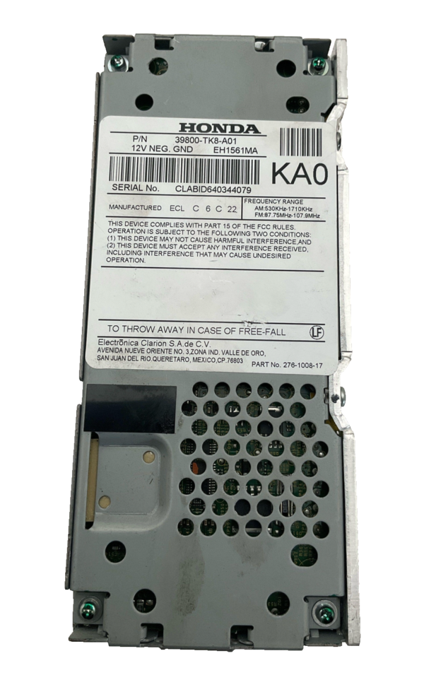 2014-2017 HONDA ODYSSEY Satellite Tunes Control Module OEM 39800TK8A01