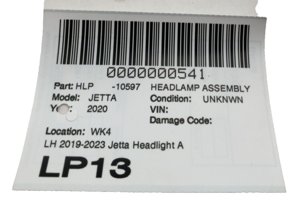 2019-2023 JETTA EXCEPT GLI LED Headlamp Assembly Left W/out Projector Driver OEM - Image 2