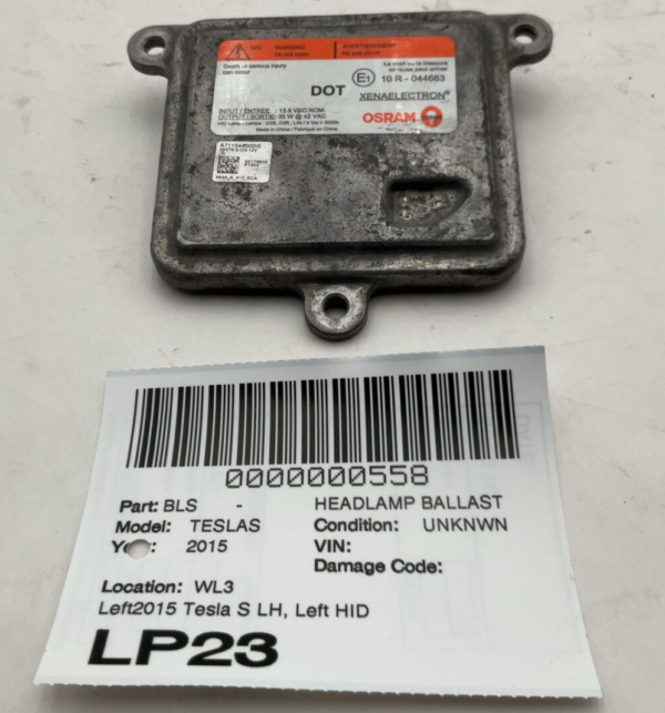 2015 Tesla S Headlamp Ballast Left HID Xenon Ballast Module 10r-044663 - Image 5